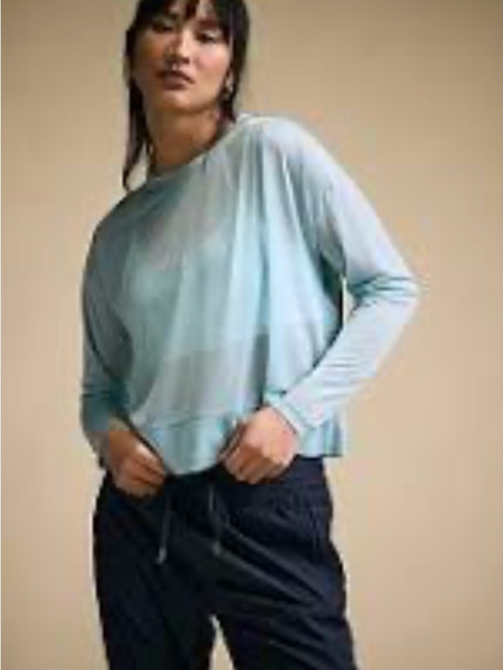 CALIA Carrie Underwood Exhale Long Sleeve Pleated Shirt
